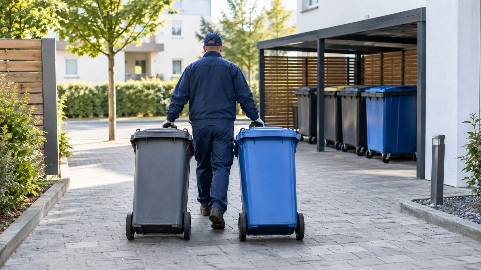 Mülltonnenservice – KI-generiertes Symbolbild